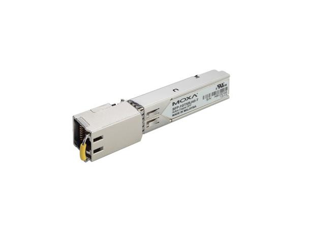 Moxa SFP-1GTXRJ45-T, wide temp -40/85°C 1-port SFP, 1000Base-T, RJ45 